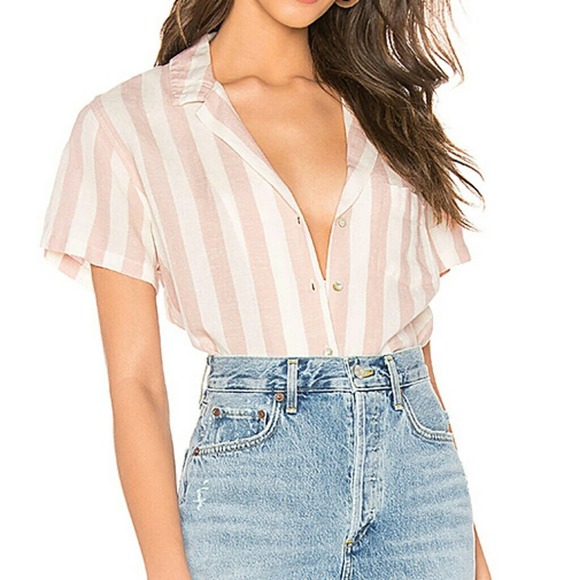 Rails Zuma Petal Striped Button Down Top Size L - Picture 1 of 8